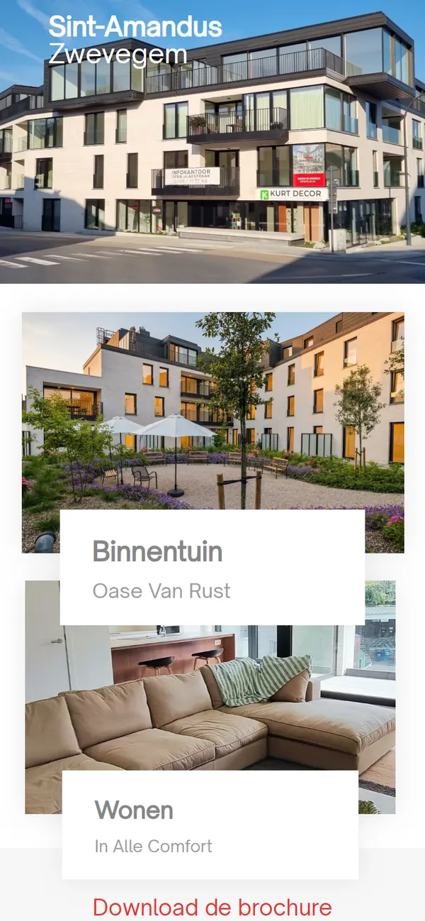 Dezelfde site op een smartphone