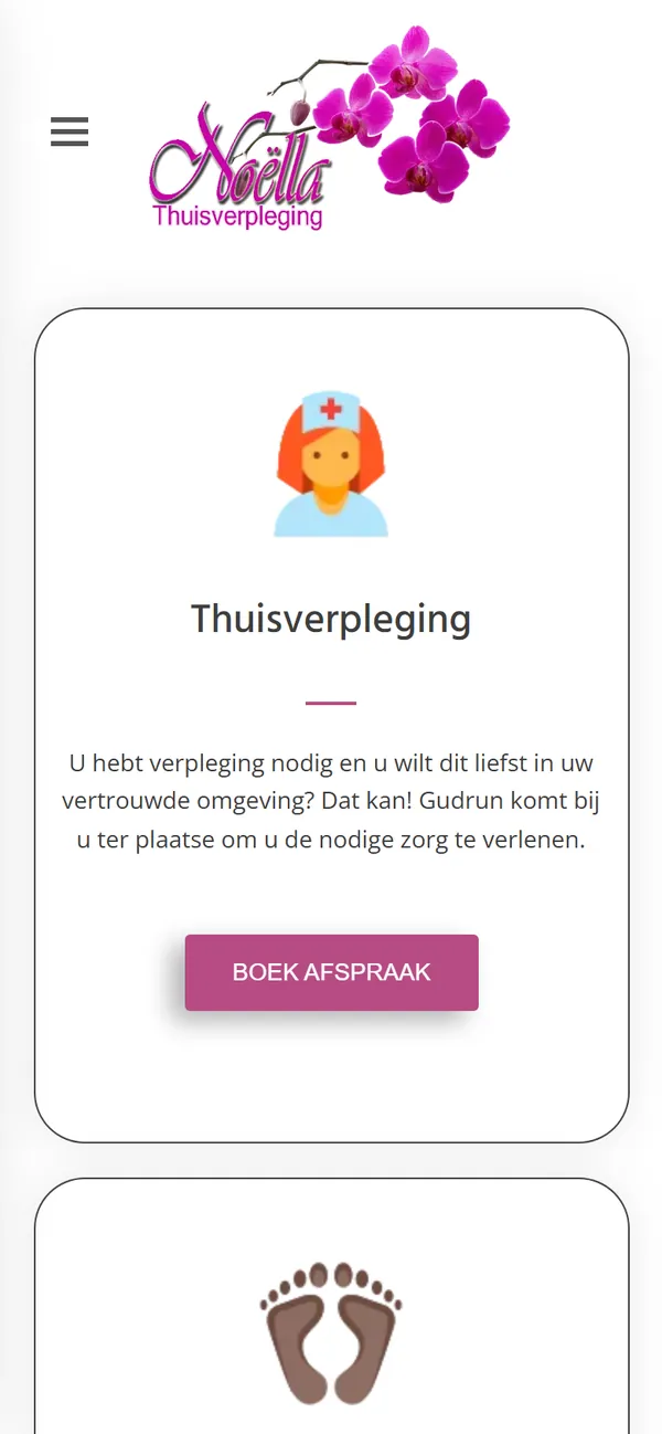 Dezelfde site op een smartphone